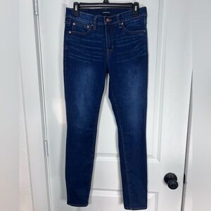 J. Crew 9” High Rise Toothpick Skinny Cropped Jean